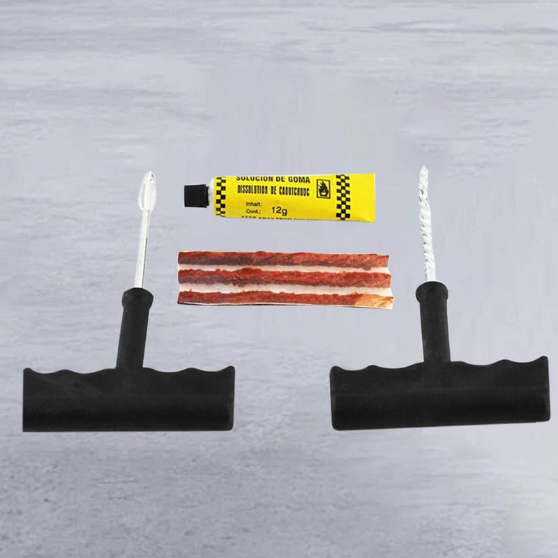 Car Tire Repair Plugs Tire Patch Kit To Fix Punctures And Plug Flats Professional Tool Kit For Flat Tire Puncture Repair Car