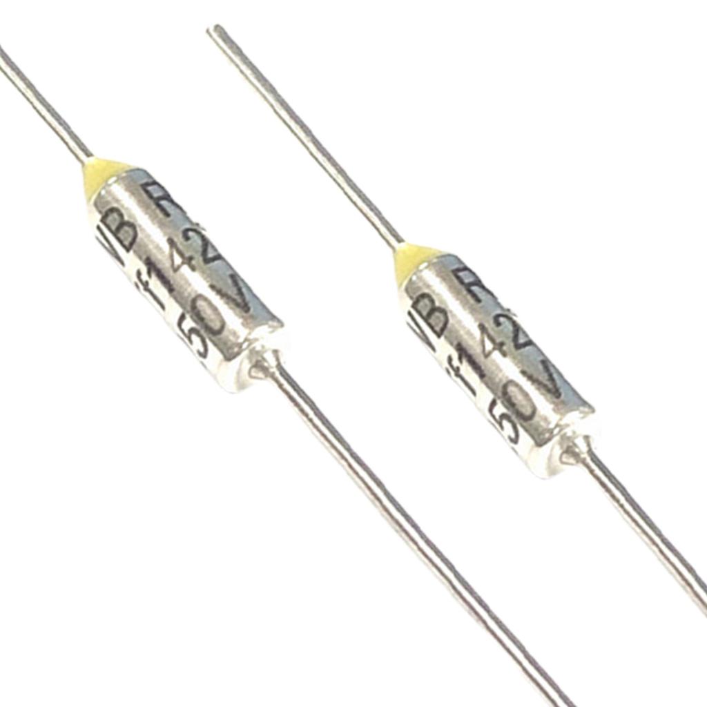 Pack of 10 Metal Thermal Cutoffs Thermal Fuse for Motor Transformer Electric Industrial Metal Shell Thermal Fuse Cutoff