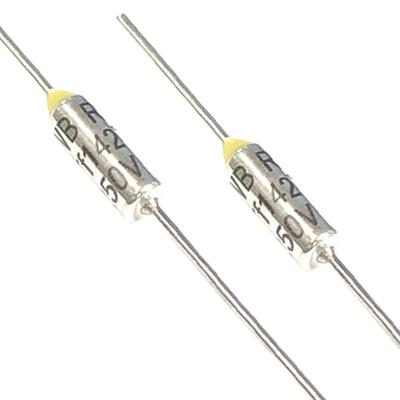Pack of 10 Metal Thermal Cutoffs Thermal Fuse for Motor Transformer Electric Industrial Metal Shell Thermal Fuse Cutoff