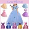 Elegant Kids Girls Princess Fancy Dress For Rapunzel Belle Cinderella Cosplay