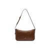 Bally Logo Gold Foil Leather Shoulder Bag Women Shoulder Bag Brown 6312069