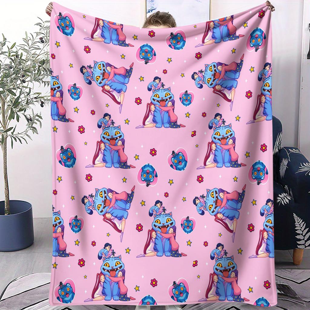 Kpop Star Printed Small Cover Blanket Soft Cozy Breathable Skin Friendly All Season Bedroom Sofa Dorm Car Camping Nap Fans Gift