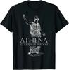 Göttin der Weisheit Athene Griechische Mythologie T-Shirt 100% Baumwolle Rundhals Sommer Kurzarm Freizeit Herren T-Shirt Größe S3XL