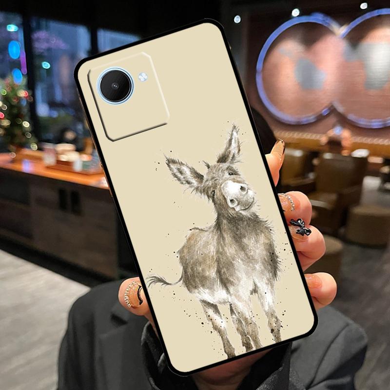 

Cute Alpaca Donkey Case For Realme 13 Pro Plus 12 11 14 15 GT6 GT7 Pro C15 C35 C53 C55 C61 C63 C65 C67 C71 C75 Realme C65 4G
