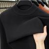 2025 Puyuan Men's Long Sleeve Round Neck Casual Knit Sweater for Young Adults