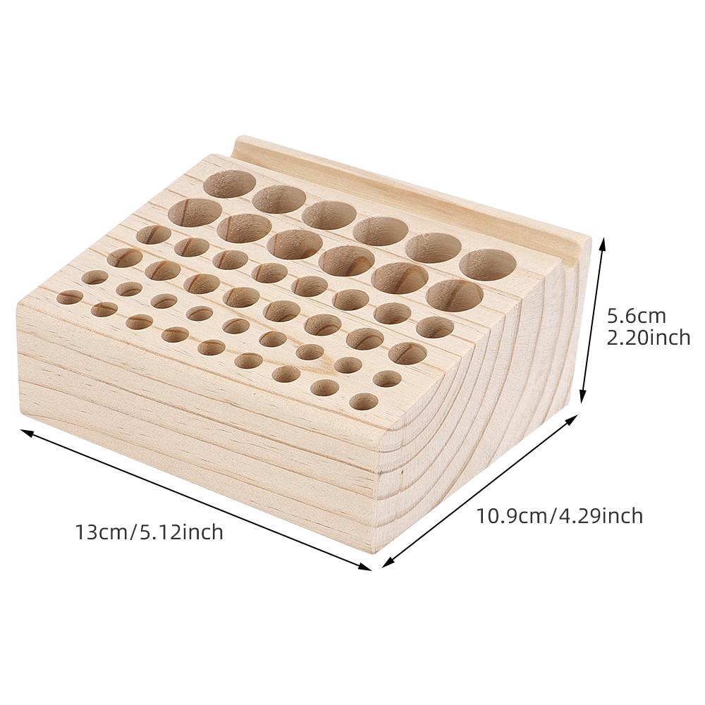 1pc Wooden Storage Rack, Professional Storage Frame for Storing Leather Punch &Cutting &Stamping Tool& Sewing Hand-Stitched Tool