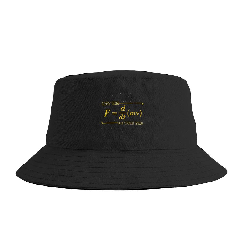 May The (F=m dv dt) Be With You Bucket Hat Summer Retro FisherUnisex Hats For Unisex Women Breathable Beach Travel Caps