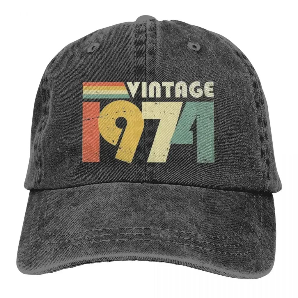 Vintage 1974 Δώρο 50ων Γενεθλίων Είδη Unisex Καπέλα Baseball 50 Ετών Καπέλο Trucker Μόδα Εξωτερικού Χώρου Καπέλο Ηλίου