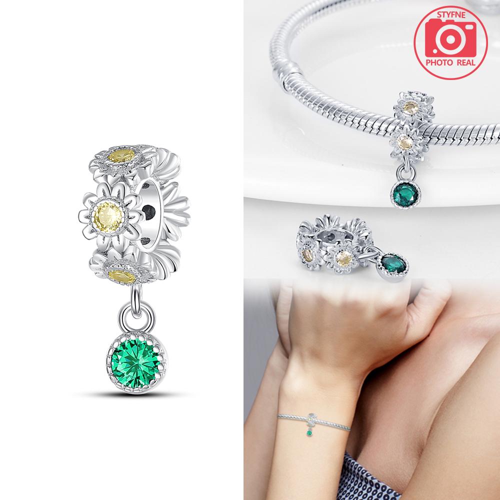 Copper Colour Sunflower Pendant Fit Charms Copper Colour Original Bracelet For Jewelry Making