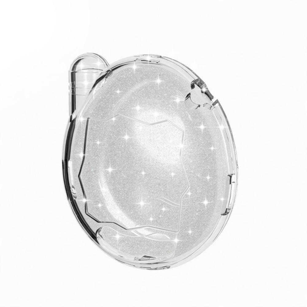 Crystal PC Hard Shell Transparent Clear Cover for Tamagotchi Connection V3 Game Accessories Clear Glitter