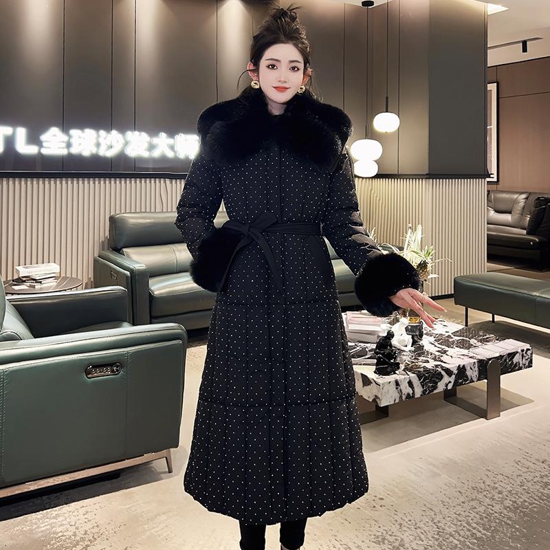 Women's New Hair Collar Hair Sleeve Windproof Lightweight Thickened Fluffy Warm and Cold Quality Fabric Casual Sports Jacket Cotton Clothing