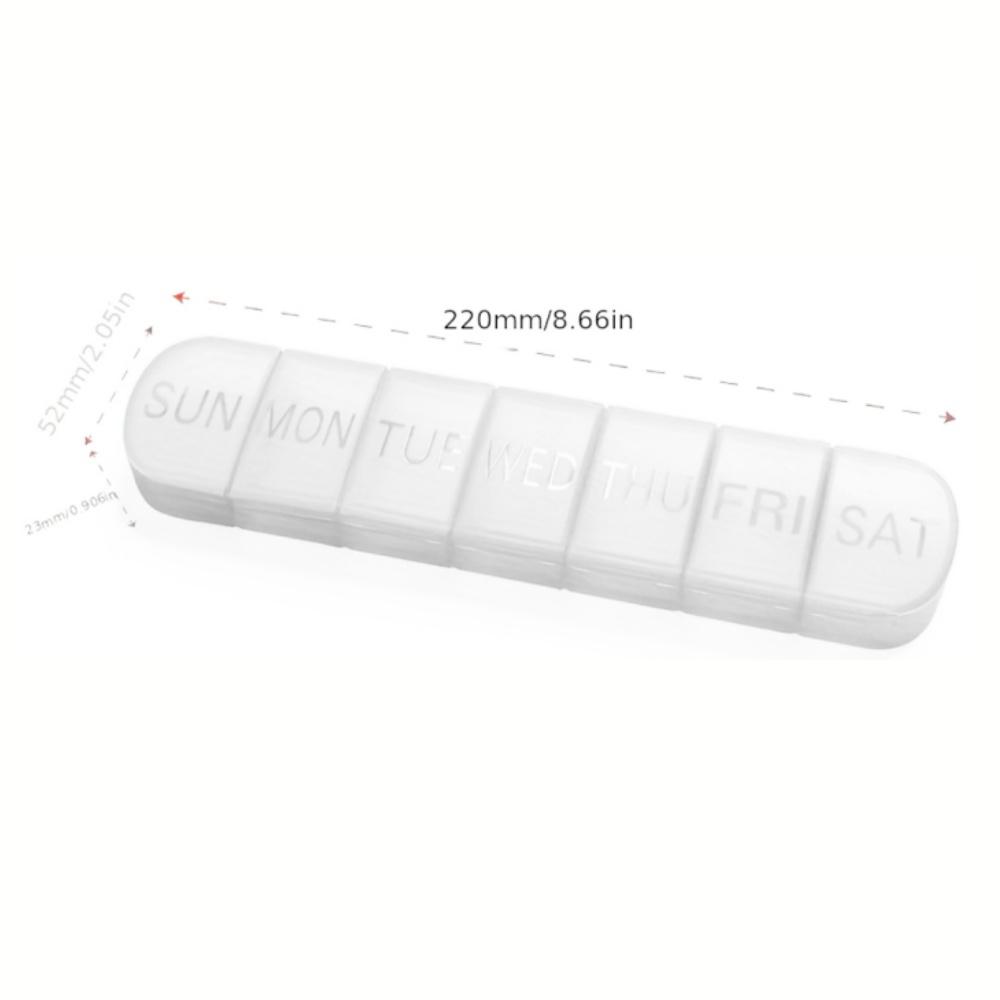 Weekly Pill Case Portable 7 Days Medicine Tablet Box Travel Drugs Storage Organizer Vitamin Fish Oil Compartments Packaging Case