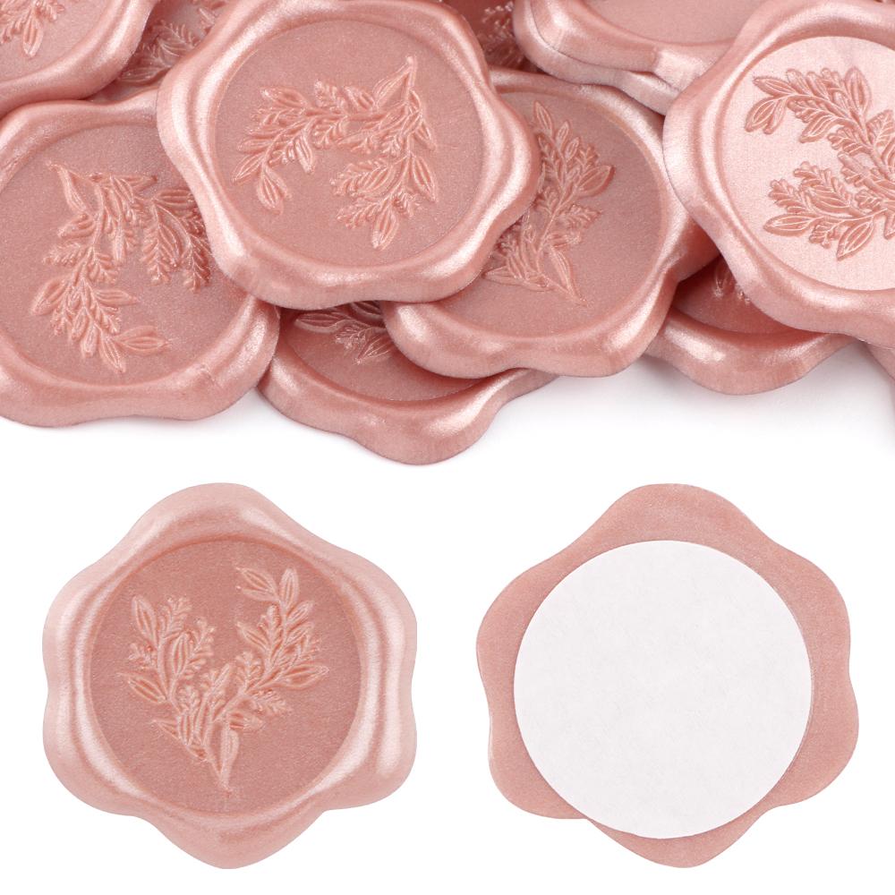 20Pcs Wax Seal Stickers Multicolor Eucalyptus Wedding Invitation Envelope Self- Adhesive Seal Stickers Perfect for Invitation