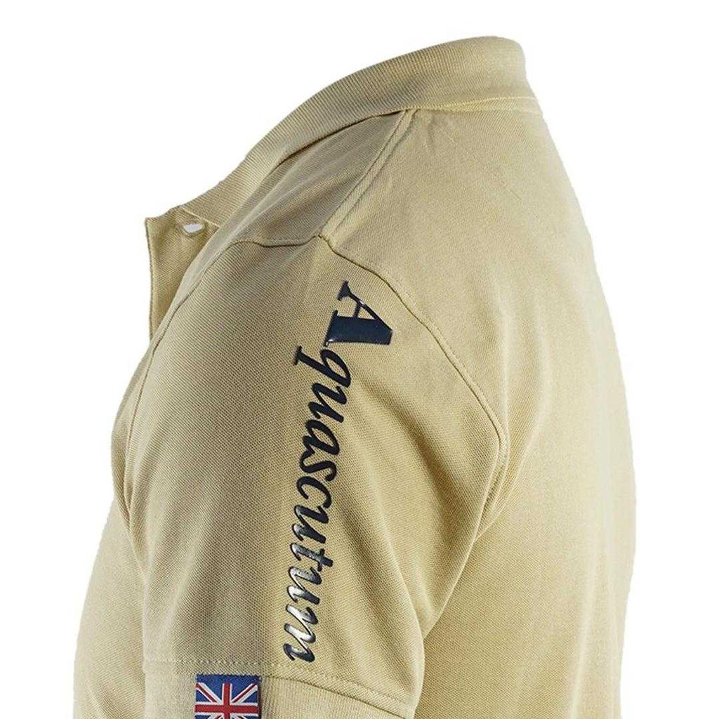 Aquascutum Unisex Adult Branded Sleeve Polo Shirt