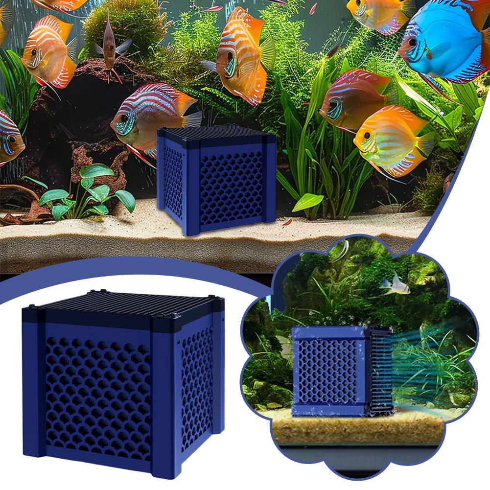 Aquarium Water Purifier Cube Fish Tank Filter Box For Fish Activated Purifier Tanks,Horse Tank D3O5