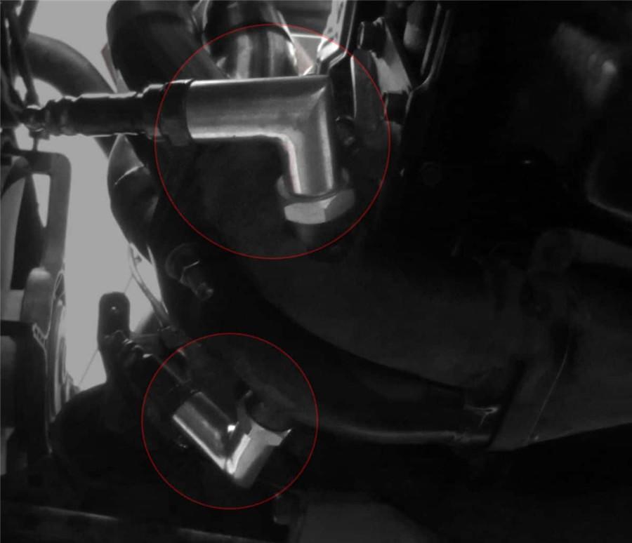 Universal O2 Oxygen Sensor Angled Extender Spacer 90 Degree 02 Bung Extension M18 X 1.5