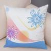 Customizable Bedroom Living Room Sofa Family Geometric Pillowcase Colorful Flower Printing Group Decoration Pillowcase