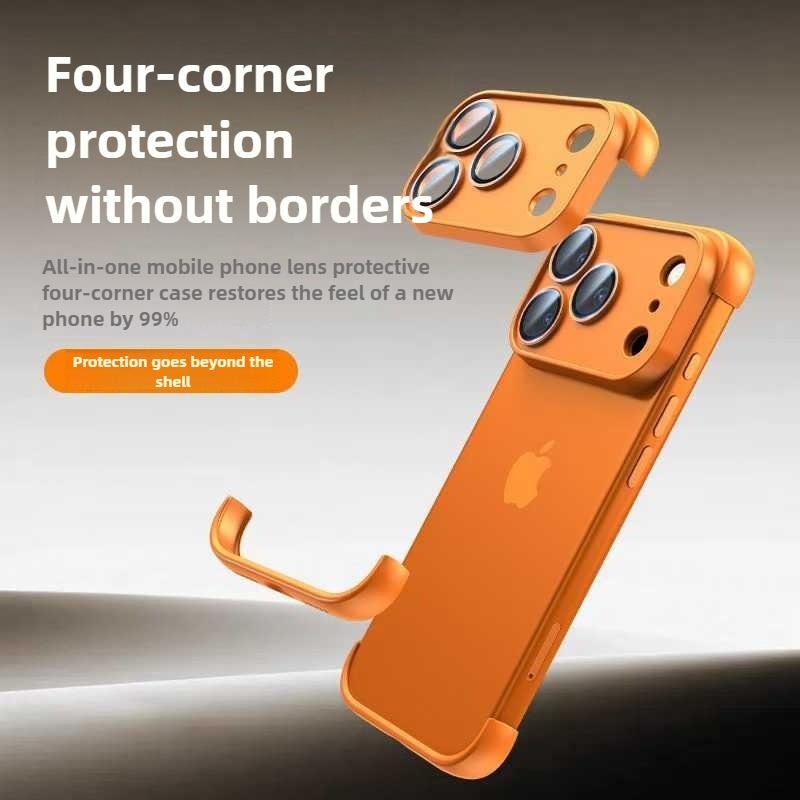 

Безрамочная силиконовая угловая накладка для IPhone 17 Pro Max 17 Air 12 13 14 15 Plus 16 Pro Max с защитной пленкой для камеры iPhone17 Pro