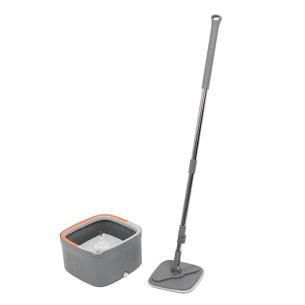 Mop Bucket Set with 2 Pieces Cloth 360 Degree Rotating Microfiber Mop Tool Dry and Wet Floor Mopping