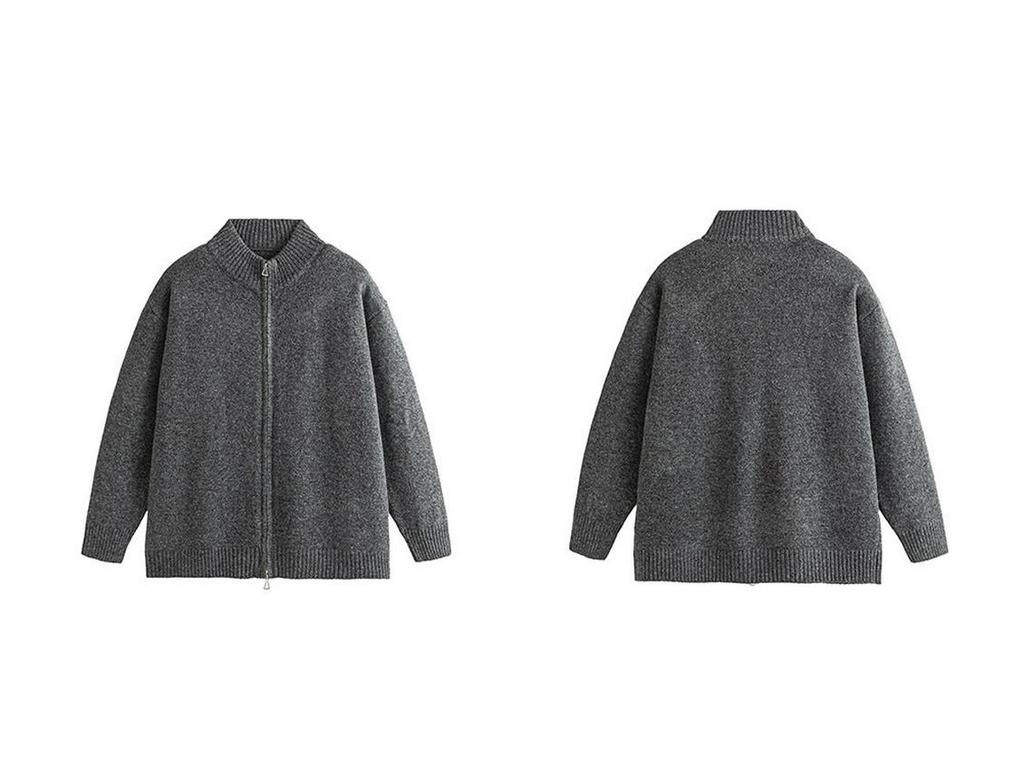 Unisex Double Zipper Japanese Retro Knit Cardigan for Spring/Autumn