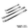 4pcs Door Sill Protector Scratch Protection Stainless Steel Door Sill Scuff Plate Trim Sticker Strip