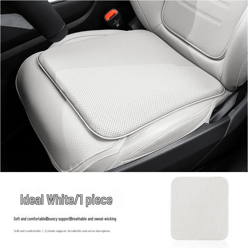 Breathable Nappa Leather Car Seat Cushion - Non-slip, Universal Fit for All Seasons