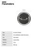 9Pcs Carbon Fiber Interior Air Vent Outlet Cover Trim For Ford Mustang 2015-