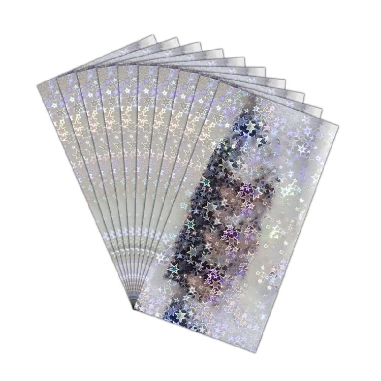 10Pcs Holographics Adhesive Film Hard Baits Lure Stickers Fishes Scale Lure Tape