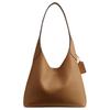 Brooklyn 28 Logo Magnetic Closure Leather Crossbody Bag Medium Women Bags Honey-Brown CU068-B4T7J