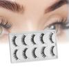 Falsche Wimpern Leicht zu tragen Natürlicher Look Synthetische Faser Damen Falsche Wimpern für Make-up