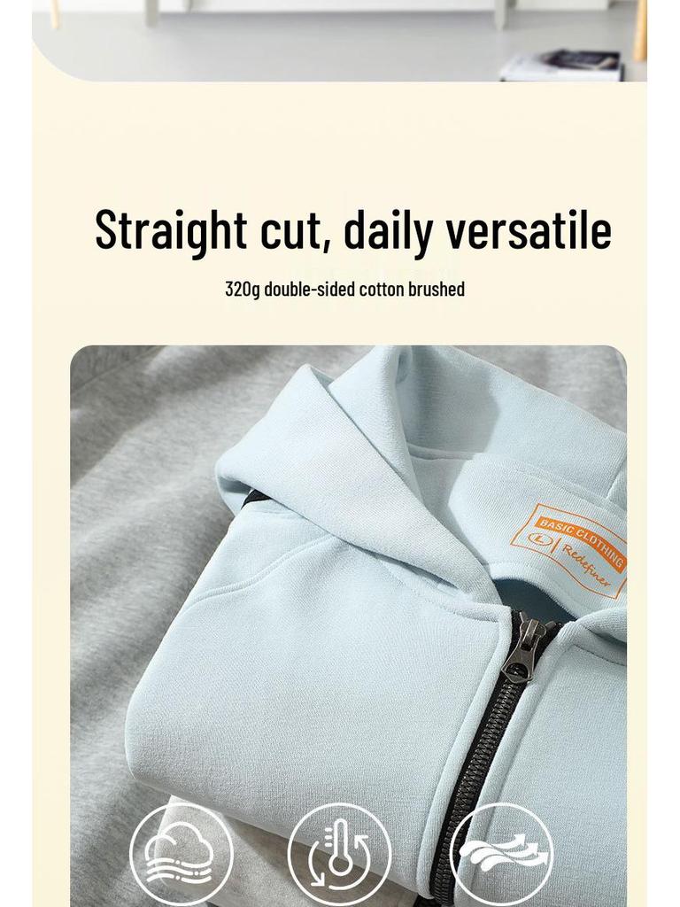 Unisex Striped Zip-Up Hooded Cardigan - Spring/Autumn Fashion Streetwear