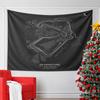 "Silverstone Circuit Map Design" Pattern Wall Hanging Tapestry Decorative Tapestry Home Decor for Bedroom and Living Room