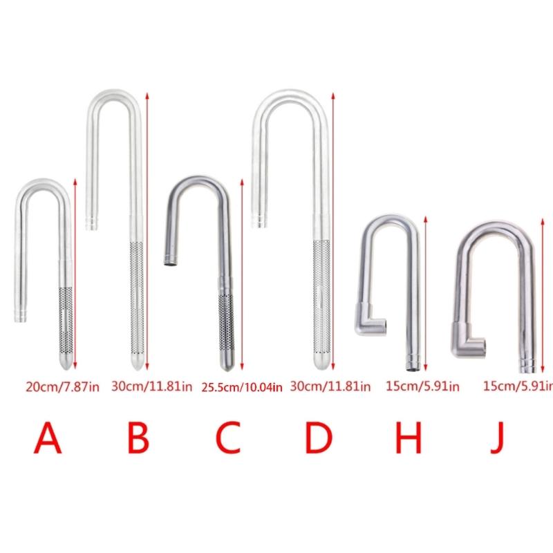 StainlessSteel FishTanks Water Inlet Outlet Pipe Maintenance Tool for Water Cleanliness Fishtanks Aquariums Supplies