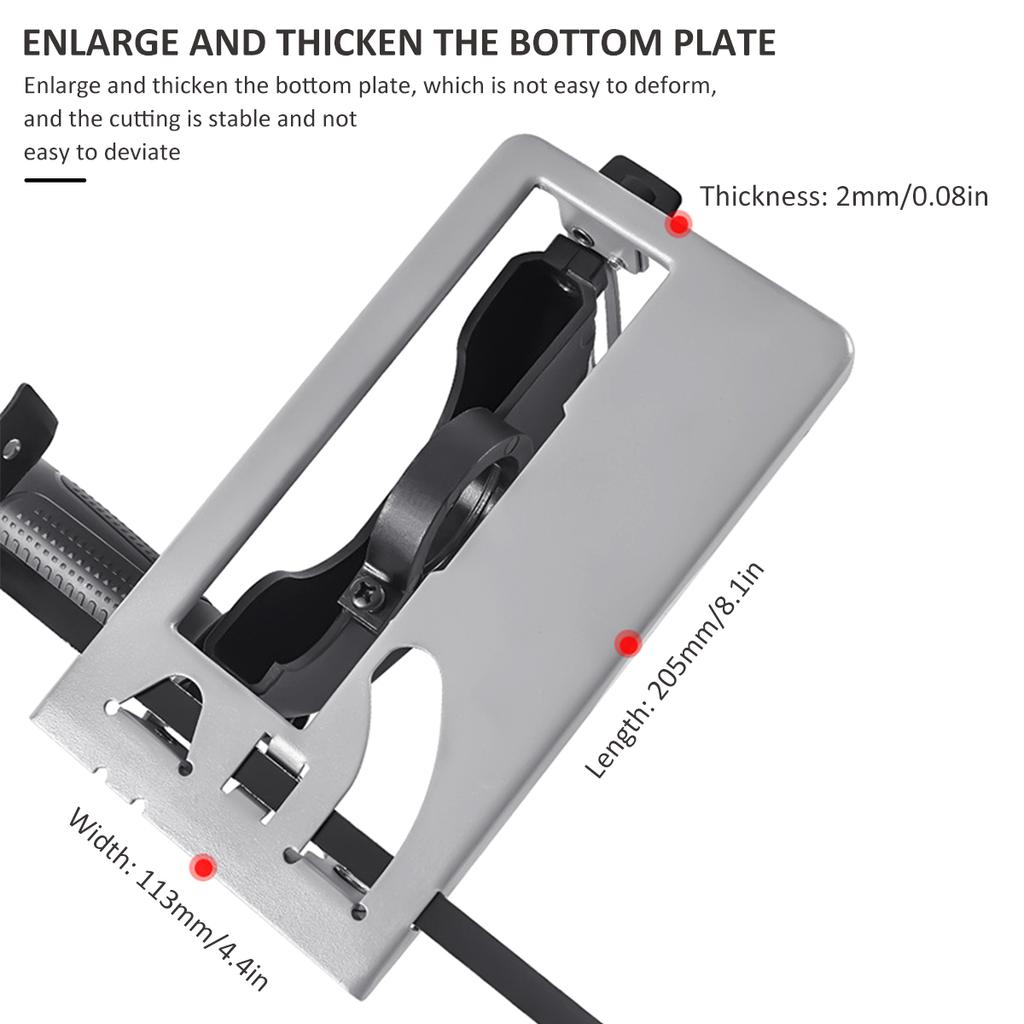 45°Adjustable Angle Grinder Holder Cutting Machine Slotting Bracket for 100 125 Grinder Cutting Machine Stands Angle Mill Tool