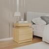 Bedside Table - Sonoma Oak - 45x35x52 Cm - Engineered Wood - Stable and Easy To Clean