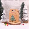 6/12pcs Christmas Candy Gift Box with Tag Kraft Paper Santa Cookies Gift Packing Bags Xmas New year Party Favor Pouch Wrapping
