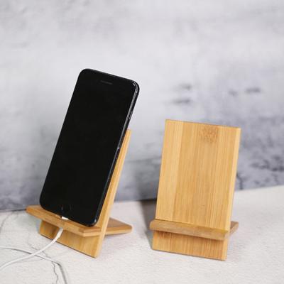 Bambusowy drewniany stojak na telefon komórkowy Stojak na tablet Stacja dokująca do telefonu: Stojak na kołyskę kompatybilny z podkładką