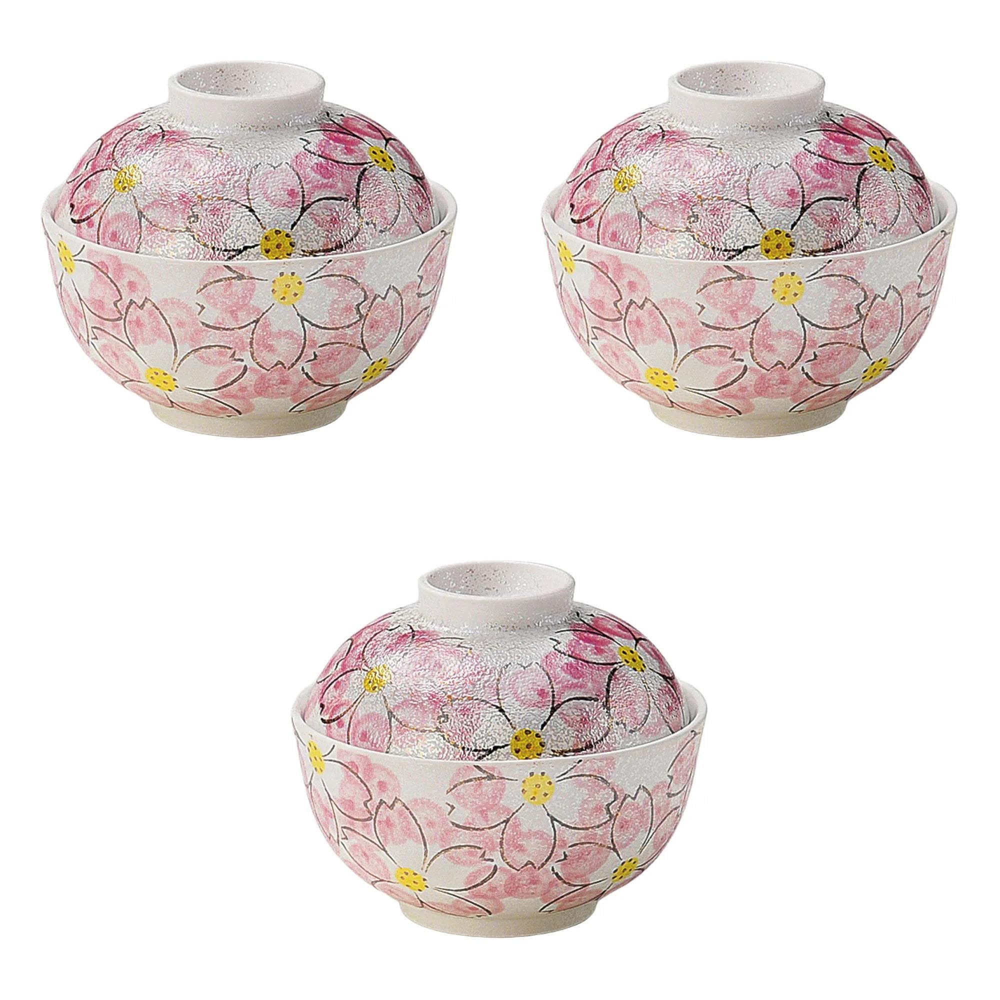 

Set of 3 Lustrous Hanahana Simmered Food Bowls x Simmered Food Bowls Setomonohonpo [11.5 9.5 cm]