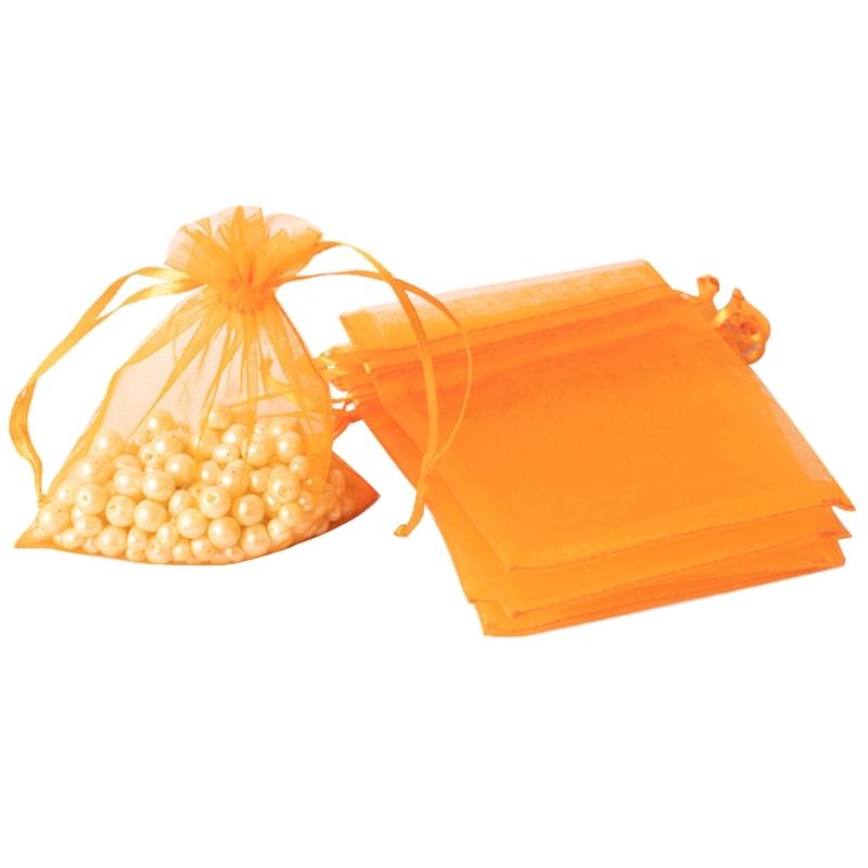 Breathable Storage Organizer Reusable Jewelry Packaging Pouch Drawstring Pocket Organza Gauze Sachet Accessories Bag