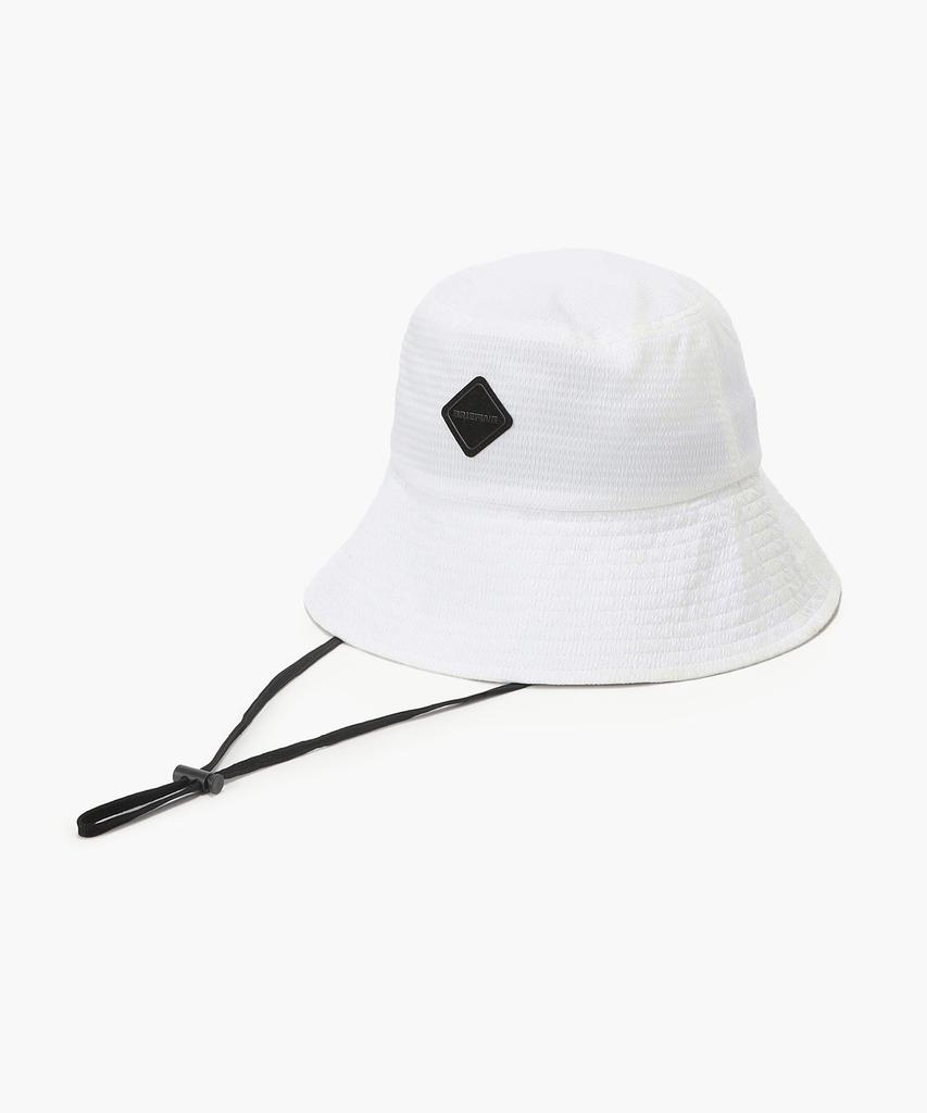 Beulipinggolpeu Women'S Seersucker Cord Strap Wide Hat_White
