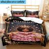 Galactic Princess Adventure 3pcs Bedding,Including 1pc Duvet Cover And 2pcs Pillowcases Perfect for Christmas,Ideal for Bedroom, Dormitory