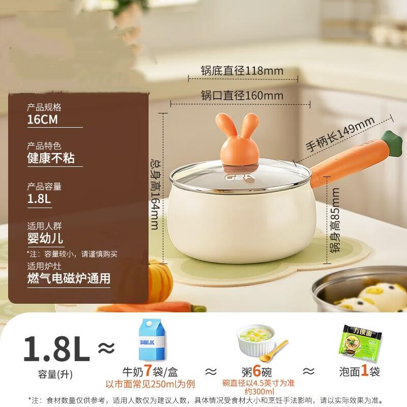 ASD Ceramic Non-stick Milk and Saucepan