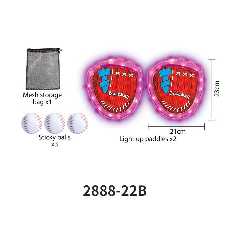 

Light-Up Sucker Ball Throw & Catch Set for Kids – Indoor/Outdoor Velcro Target Toy
