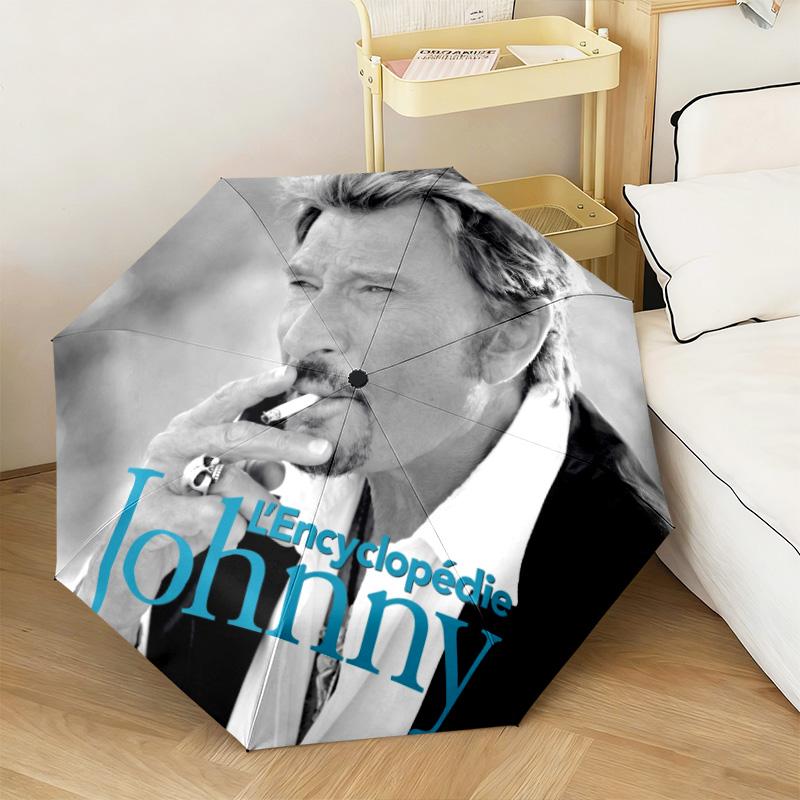 French legendary rock singer and actor Johnny Hallyday umbrella is suitable for all seasons, including home travel and outdoor activities Y9
