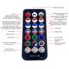 RGB LED Stage Light Disco DJ Laser Projector Lamp Sound Activated Strobe Light Remote Control Party Light for Home Bar Club