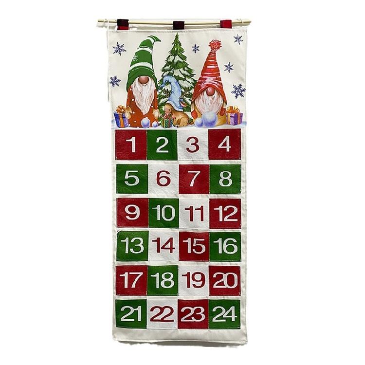Christmas Advent Calendar with 24 Pockets Advent Calendar 24Days Countdown 1
