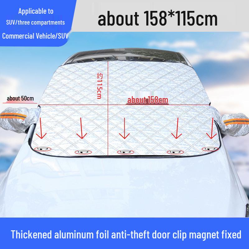 Magnetic Frostproof Snow Cover for Car Windshield