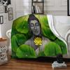 1pc Buddha Lotus Blanket, Lightweight Flannel Throw Blanket For Sofa, Bed, Travel, Camping, Living Room, Office215