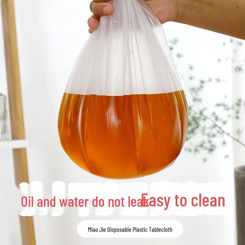 Miaojie Disposable Plastic Tablecloth