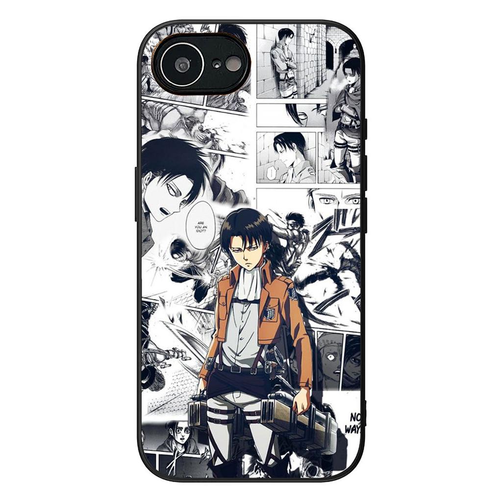 Eren Jaeger Levi Attack on titan Phone Cover for Apple iPhone 16 17 Air 14 15 Pro Max Plus 16+ 16E 14+ ProMax Protective Case
